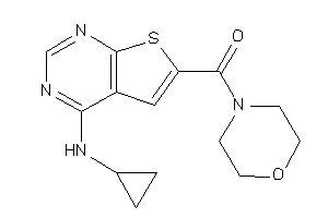 [4-(cyclopropylamino)thieno[2,3-d]pyrimidin-6-yl]-morpholino-methanone