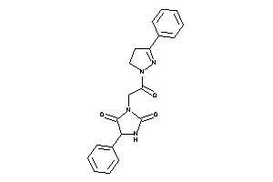 Image of 3-[2-keto-2-(3-phenyl-2-pyrazolin-1-yl)ethyl]-5-phenyl-hydantoin