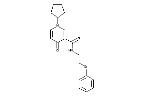 1-cyclopentyl-4-keto-N-(2-phenoxyethyl)nicotinamide