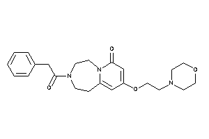 9-(2-morpholinoethoxy)-3-(2-phenylacetyl)-1,2,4,5-tetrahydropyrido[2,1-g][1,4]diazepin-7-one