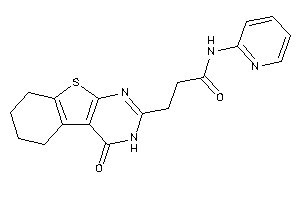 3-(4-keto-5,6,7,8-tetrahydro-3H-benzothiopheno[2,3-d]pyrimidin-2-yl)-N-(2-pyridyl)propionamide