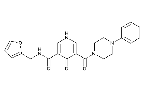 N-(2-furfuryl)-4-keto-5-(4-phenylpiperazine-1-carbonyl)-1H-pyridine-3-carboxamide