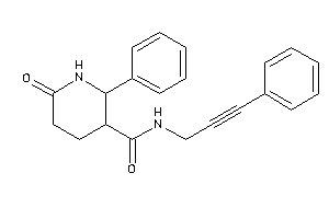 6-keto-2-phenyl-N-(3-phenylprop-2-ynyl)nipecotamide