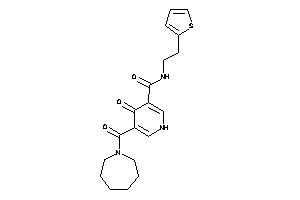 5-(azepane-1-carbonyl)-4-keto-N-[2-(2-thienyl)ethyl]-1H-pyridine-3-carboxamide