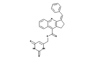 3-benzal-1,2-dihydrocyclopenta[b]quinoline-9-carboxylic Acid (2,4-diketo-1H-pyrimidin-6-yl)methyl Ester