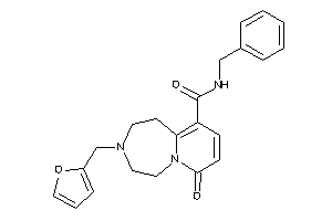 Image of N-benzyl-3-(2-furfuryl)-7-keto-1,2,4,5-tetrahydropyrido[2,1-g][1,4]diazepine-10-carboxamide