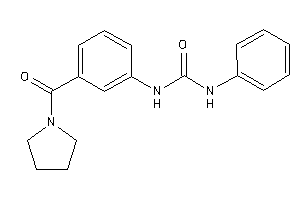 1-phenyl-3-[3-(pyrrolidine-1-carbonyl)phenyl]urea