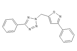 3-phenyl-5-[(5-phenyltetrazol-2-yl)methyl]isoxazole