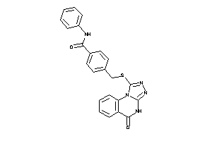 4-[[(5-keto-4H-[1,2,4]triazolo[4,3-a]quinazolin-1-yl)thio]methyl]-N-phenyl-benzamide