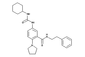 5-(cyclohexylcarbamoylamino)-N-phenethyl-2-pyrrolidino-benzamide