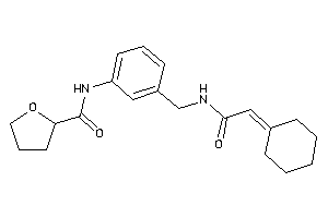 N-[3-[[(2-cyclohexylideneacetyl)amino]methyl]phenyl]tetrahydrofuran-2-carboxamide