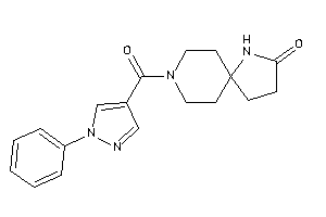 8-(1-phenylpyrazole-4-carbonyl)-4,8-diazaspiro[4.5]decan-3-one