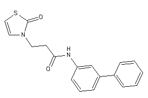 3-(2-keto-4-thiazolin-3-yl)-N-(3-phenylphenyl)propionamide