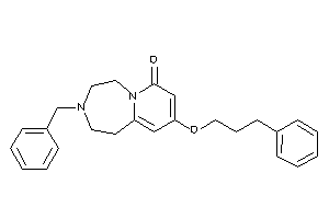 Image of 3-benzyl-9-(3-phenylpropoxy)-1,2,4,5-tetrahydropyrido[2,1-g][1,4]diazepin-7-one