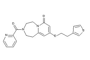 Image of 3-picolinoyl-9-[2-(3-thienyl)ethoxy]-1,2,4,5-tetrahydropyrido[2,1-g][1,4]diazepin-7-one