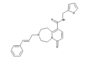 3-cinnamyl-N-(2-furfuryl)-7-keto-1,2,4,5-tetrahydropyrido[2,1-g][1,4]diazepine-10-carboxamide