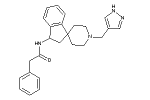 2-phenyl-N-[1'-(1H-pyrazol-4-ylmethyl)spiro[indane-3,4'-piperidine]-1-yl]acetamide