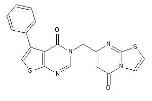 Image of 3-[(5-ketothiazolo[3,2-a]pyrimidin-7-yl)methyl]-5-phenyl-thieno[2,3-d]pyrimidin-4-one