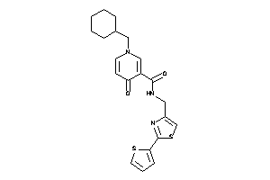 1-(cyclohexylmethyl)-4-keto-N-[[2-(2-thienyl)thiazol-4-yl]methyl]nicotinamide