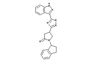 1-indan-1-yl-4-[5-(1H-indazol-3-yl)-1,2,4-oxadiazol-3-yl]-2-pyrrolidone