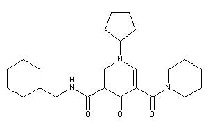 N-(cyclohexylmethyl)-1-cyclopentyl-4-keto-5-(piperidine-1-carbonyl)nicotinamide