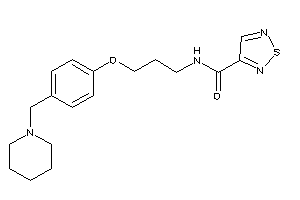 N-[3-[4-(piperidinomethyl)phenoxy]propyl]-1,2,5-thiadiazole-3-carboxamide