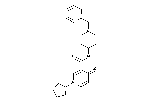 N-(1-benzyl-4-piperidyl)-1-cyclopentyl-4-keto-nicotinamide