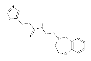 N-[2-(3,5-dihydro-2H-1,4-benzoxazepin-4-yl)ethyl]-3-thiazol-5-yl-propionamide