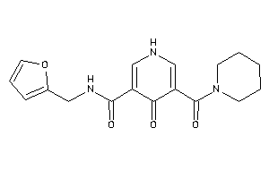 N-(2-furfuryl)-4-keto-5-(piperidine-1-carbonyl)-1H-pyridine-3-carboxamide