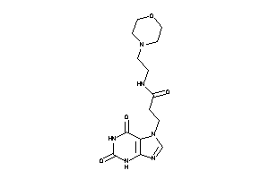 3-(2,6-diketo-3H-purin-7-yl)-N-(2-morpholinoethyl)propionamide