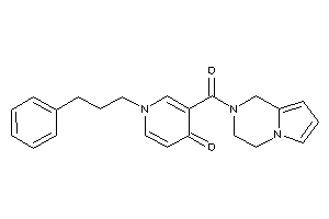 3-(3,4-dihydro-1H-pyrrolo[1,2-a]pyrazine-2-carbonyl)-1-(3-phenylpropyl)-4-pyridone