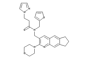 N-(2-furfuryl)-N-[(2-morpholino-7,8-dihydro-6H-cyclopenta[g]quinolin-3-yl)methyl]-3-pyrazol-1-yl-propionamide