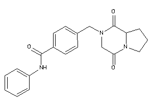 4-[(1,4-diketo-6,7,8,8a-tetrahydro-3H-pyrrolo[1,2-a]pyrazin-2-yl)methyl]-N-phenyl-benzamide