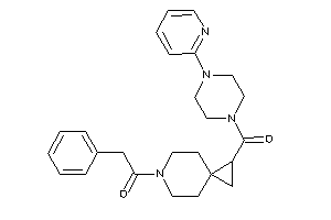 2-phenyl-1-[1-[4-(2-pyridyl)piperazine-1-carbonyl]-6-azaspiro[2.5]octan-6-yl]ethanone