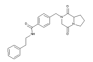 4-[(1,4-diketo-6,7,8,8a-tetrahydro-3H-pyrrolo[1,2-a]pyrazin-2-yl)methyl]-N-phenethyl-benzamide