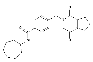 N-cycloheptyl-4-[(1,4-diketo-6,7,8,8a-tetrahydro-3H-pyrrolo[1,2-a]pyrazin-2-yl)methyl]benzamide