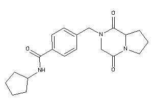 N-cyclopentyl-4-[(1,4-diketo-6,7,8,8a-tetrahydro-3H-pyrrolo[1,2-a]pyrazin-2-yl)methyl]benzamide