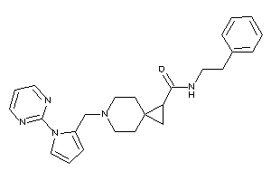 N-phenethyl-6-[[1-(2-pyrimidyl)pyrrol-2-yl]methyl]-6-azaspiro[2.5]octane-2-carboxamide