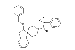 (1-phenylcyclopropyl)-[2-(4-pyridylmethoxy)spiro[indane-1,4'-piperidine]-1'-yl]methanone