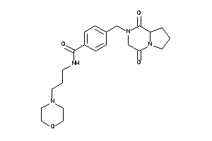4-[(1,4-diketo-6,7,8,8a-tetrahydro-3H-pyrrolo[1,2-a]pyrazin-2-yl)methyl]-N-(3-morpholinopropyl)benzamide