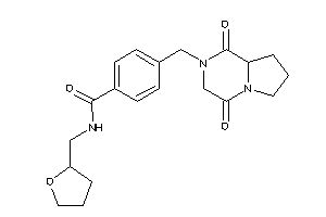 4-[(1,4-diketo-6,7,8,8a-tetrahydro-3H-pyrrolo[1,2-a]pyrazin-2-yl)methyl]-N-(tetrahydrofurfuryl)benzamide