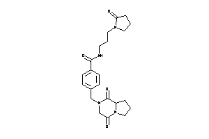 4-[(1,4-diketo-6,7,8,8a-tetrahydro-3H-pyrrolo[1,2-a]pyrazin-2-yl)methyl]-N-[3-(2-ketopyrrolidino)propyl]benzamide