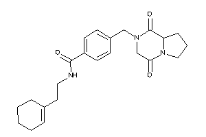N-(2-cyclohexen-1-ylethyl)-4-[(1,4-diketo-6,7,8,8a-tetrahydro-3H-pyrrolo[1,2-a]pyrazin-2-yl)methyl]benzamide