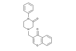 4-[(4-ketochromen-3-yl)methyl]-1-phenyl-piperazin-2-one