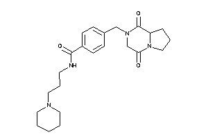 4-[(1,4-diketo-6,7,8,8a-tetrahydro-3H-pyrrolo[1,2-a]pyrazin-2-yl)methyl]-N-(3-piperidinopropyl)benzamide