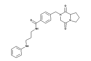 N-(3-anilinopropyl)-4-[(1,4-diketo-6,7,8,8a-tetrahydro-3H-pyrrolo[1,2-a]pyrazin-2-yl)methyl]benzamide