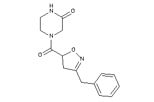 4-(3-benzyl-2-isoxazoline-5-carbonyl)piperazin-2-one