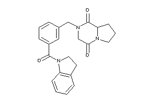 2-[3-(indoline-1-carbonyl)benzyl]-6,7,8,8a-tetrahydro-3H-pyrrolo[1,2-a]pyrazine-1,4-quinone