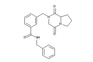 N-benzyl-3-[(1,4-diketo-6,7,8,8a-tetrahydro-3H-pyrrolo[1,2-a]pyrazin-2-yl)methyl]benzamide