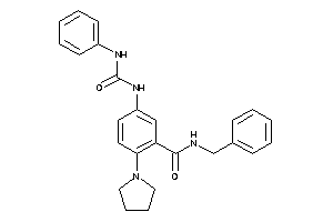 N-benzyl-5-(phenylcarbamoylamino)-2-pyrrolidino-benzamide